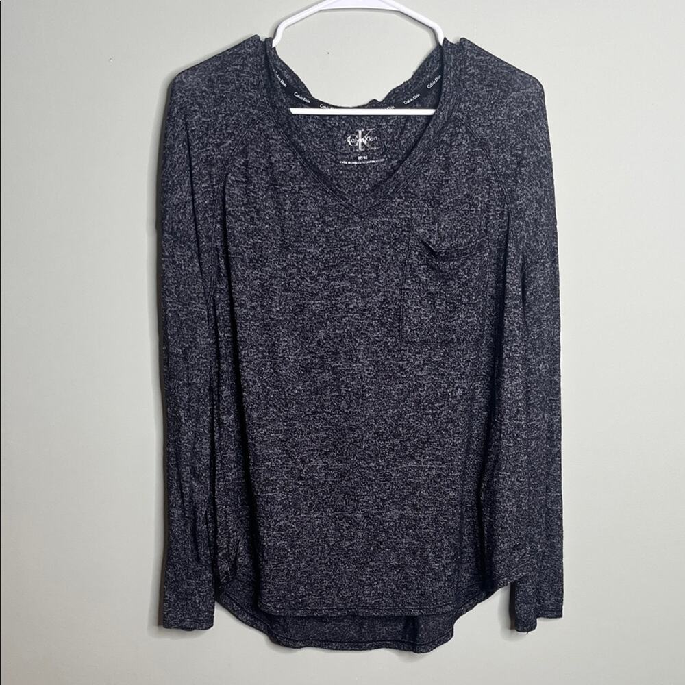 Calvin Klein Long Sleeve Soft Pocket Tee Medium